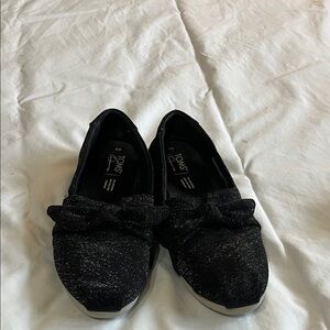 TOMS Kids Sparkly Black Dress Shoes